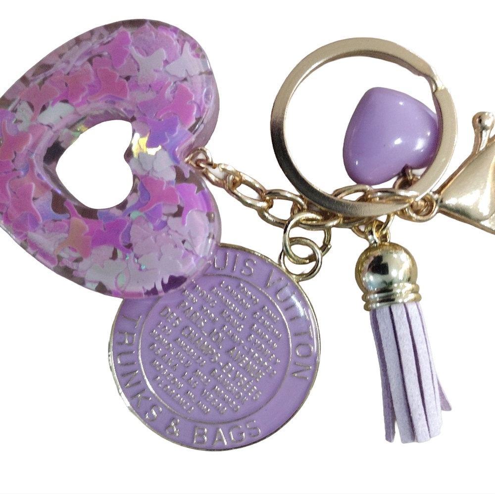 Authentic Louis Vuitton Trunks & Bags Charm, Lavender, 35mm - Picture 9 of 10